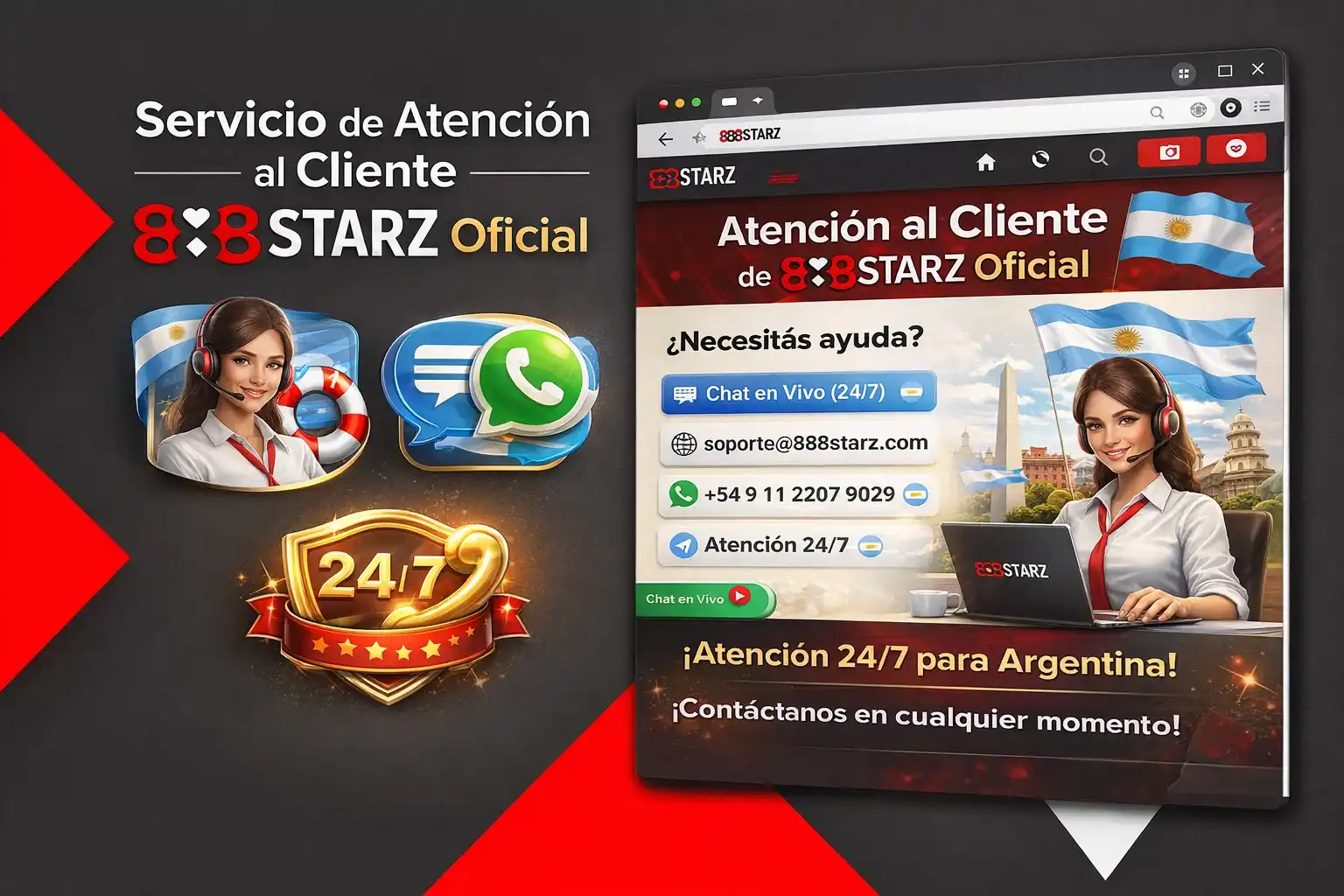 Canales de Atención al Cliente en 888Starz