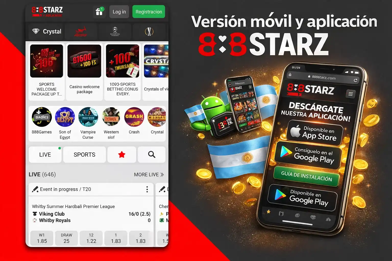 Móvil Aplicación 888Starz Casino
